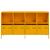 Dulap, galben muștar, 135x39x73,5 cm, oțel laminat la rece GartenMobel Dekor