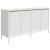 Dulap, alb, 135x39x73,5 cm, oțel laminat la rece GartenMobel Dekor