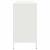 Dulap, alb, 135x39x73,5 cm, oțel laminat la rece GartenMobel Dekor