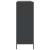 Dulap, negru, 135x39x103,5 cm, oțel laminat la rece GartenMobel Dekor
