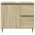 Set mobilier de baie, 3 piese, stejar sonoma, lemn prelucrat GartenMobel Dekor