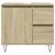 Set mobilier de baie, 3 piese, stejar sonoma, lemn prelucrat GartenMobel Dekor