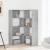 Bibliotecă 4 niveluri gri beton 85x85x140 cm lemn prelucrat GartenMobel Dekor