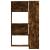 Bibliotecă 4 niveluri stejar fumuriu 85x85x140cm lemn prelucrat GartenMobel Dekor