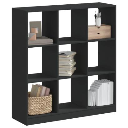 Bibliotecă, negru, 102x32x108 cm, lemn prelucrat GartenMobel Dekor