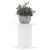 Suporturi de plante, 2 buc., alb, 30x30x40 cm, lemn prelucrat GartenMobel Dekor