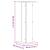 Suporturi de plante, 2 buc., alb, 30x30x80 cm, lemn prelucrat GartenMobel Dekor