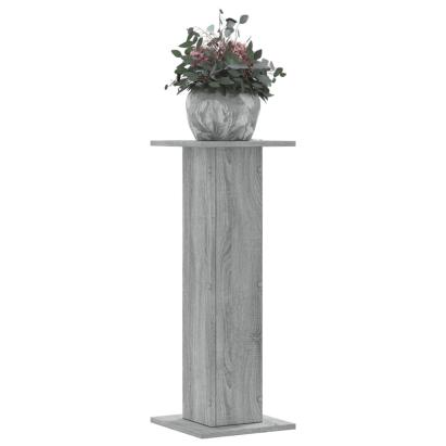 Suporturi de plante 2 buc. gri sonoma 30x30x80cm lemn prelucrat GartenMobel Dekor