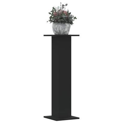 Suporturi de plante, 2 buc., negru, 30x30x95 cm, lemn prelucrat GartenMobel Dekor