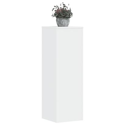 Suporturi plante, 2 buc., alb, 33x33x100 cm, lemn prelucrat GartenMobel Dekor