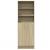 Dulap înalt cu LED stejar sonoma 69x32,5x200 cm lemn prelucrat GartenMobel Dekor