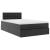 Cadru pat otoman cu saltea neagră 120x190 cm piele artificială GartenMobel Dekor