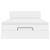 Cadru de pat otoman cu saltea alb 140x200cm piele artificială GartenMobel Dekor