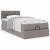 Pat otoman cu saltea Taupe 100x200 cm Stofa GartenMobel Dekor