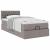 Pat otoman cu saltea Taupe 100x200 cm Stofa GartenMobel Dekor