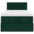Cadru de pat otoman cu saltea verde închis 100x200cm catifea GartenMobel Dekor
