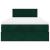 Cadru de pat otoman cu saltea verde închis 120x200cm catifea GartenMobel Dekor