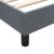 Pat box spring cu saltea, gri închis, 120x220 cm, catifea GartenMobel Dekor