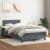 Pat box spring cu saltea, gri închis, 120x220 cm, catifea GartenMobel Dekor