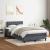 Pat box spring cu saltea, gri închis, 120x220 cm, catifea GartenMobel Dekor