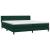 Pat box spring cu saltea, verde închis, 180x220 cm, catifea GartenMobel Dekor