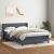Pat box spring cu saltea, gri închis, 140x220 cm, catifea GartenMobel Dekor