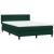 Pat box spring cu saltea, verde închis, 160x210 cm, catifea GartenMobel Dekor