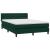 Pat box spring cu saltea, verde închis, 160x220 cm, catifea GartenMobel Dekor