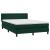 Pat box spring cu saltea, verde închis, 160x220 cm, catifea GartenMobel Dekor