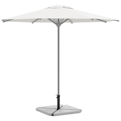 Set de bază pentru umbrelă de grădină 5 piese, granit și oțel GartenMobel Dekor