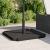 Plăci cu greutate umbrelă 4 buc Granit Negru Triunghiular 14 kg GartenMobel Dekor