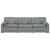 Canapea modulară cu perne, gri deschis GartenMobel Dekor