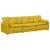 Canapea modulară cu perne, galben GartenMobel Dekor