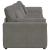 Canapea modulară cu perne, gri deschis GartenMobel Dekor