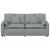 Canapea modulară cu perne, gri deschis GartenMobel Dekor