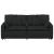 Canapea modulară cu perne, negru GartenMobel Dekor