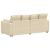 Canapea modulară cu perne, crem GartenMobel Dekor
