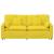 Canapea modulară cu perne, galben deschis GartenMobel Dekor