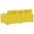 Canapea modulară cu perne, galben deschis GartenMobel Dekor