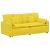 Canapea modulară cu perne, galben deschis GartenMobel Dekor