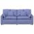 Canapea modulară cu perne, albastru jeans GartenMobel Dekor
