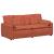 Canapea modulară cu perne, roșu portocaliu GartenMobel Dekor