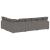 Canapea modulară cu perne, gri deschis, țesătură velur GartenMobel Dekor