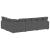 Canapea modulară cu perne, gri închis, țesătură velur GartenMobel Dekor