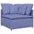 Canapea modulară cu perne, albastru jeans, textil GartenMobel Dekor