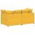 Canapea modulară cu perne, galben deschis, țesătură velur GartenMobel Dekor