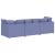 Canapea modulară cu perne, albastru jeans, textil GartenMobel Dekor
