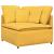 Canapea modulară cu perne, galben deschis, țesătură velur GartenMobel Dekor