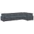 Canapea modulară cu perne catifea gri închis GartenMobel Dekor