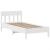 Cadru de pat fără saltea, alb, 90x200 cm, lemn masiv pin GartenMobel Dekor